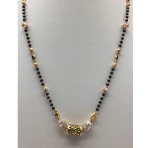 22kt antique cnc mangalsutra dokiya