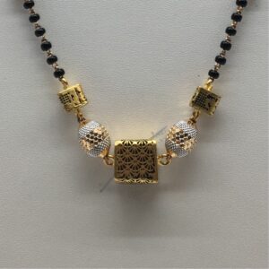 22kt antique singal line  mangalsutra dokiya