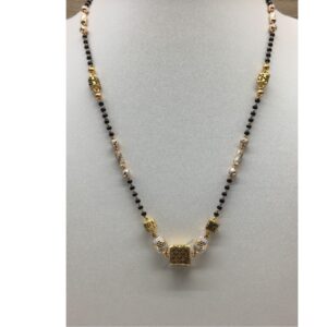 22kt antique singal line  mangalsutra dokiya