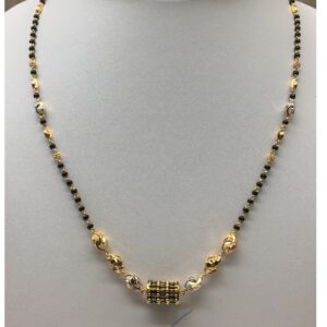 916 gold fancy antique single line mangalsutra dokiya