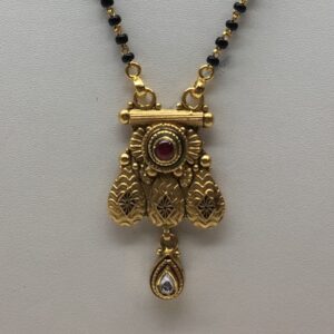916 gold singal line mangalsutra dokiya