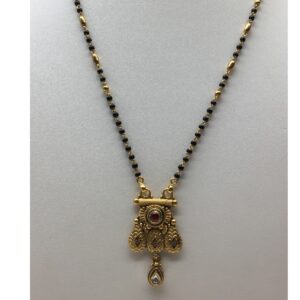 916 gold singal line mangalsutra dokiya
