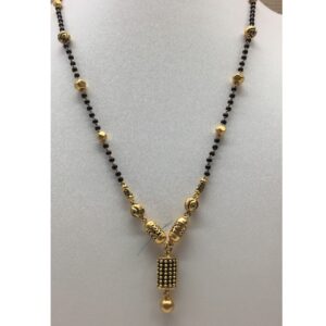 22kt antique singal line mangalsutra dokiya
