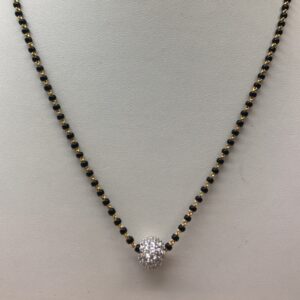 22ct singal line mangalsutra dokiya