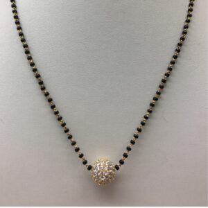 22ct gold singal line mangalsutra dokiya