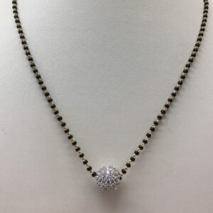 22CT GOLD CZ MANGALSUTRA DOKIYA