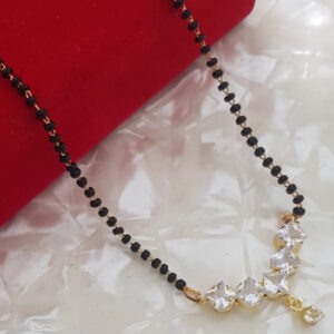 916 single line Cz Mangalsutra Dokiya