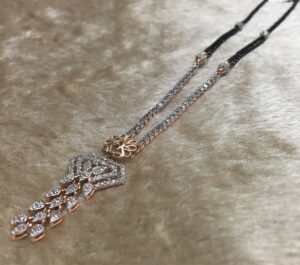 18kt ROSEGOLD mangalsutra DOKIYA