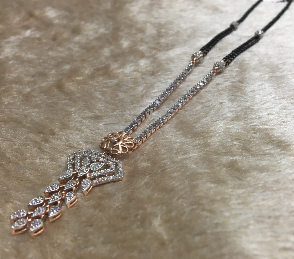 18kt ROSEGOLD mangalsutra DOKIYA