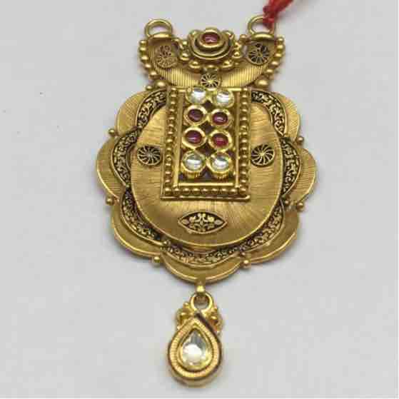 22ct mangalsutra antique pendant