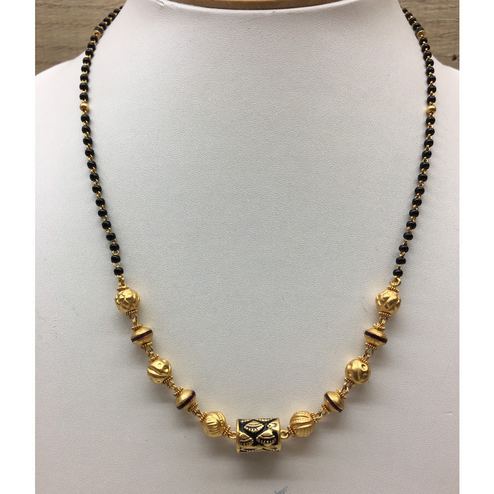 916 gold Antique light weight  Jewellery Mangalsutra Dokia