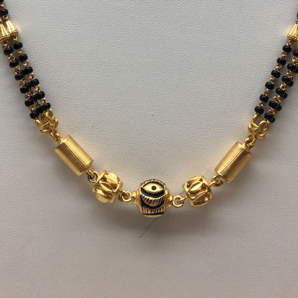 916gold delicate Wedding Jewellery Mangalsutra Dokia - Image 2