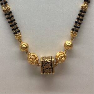 22ct gold antique bridal mangalsutra dokiya
