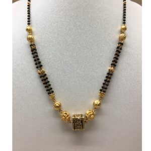 22ct gold antique bridal mangalsutra dokiya