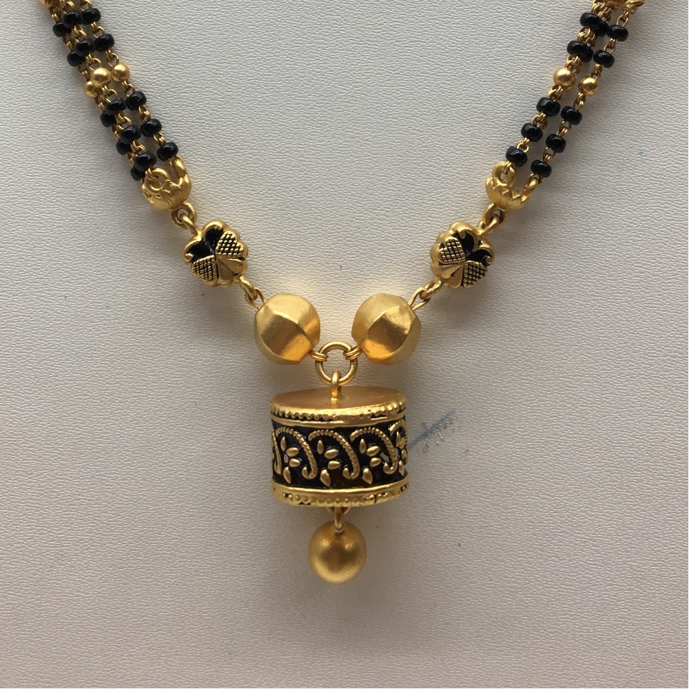 916 gold antique bridal mangalsutra dokiya - Image 2