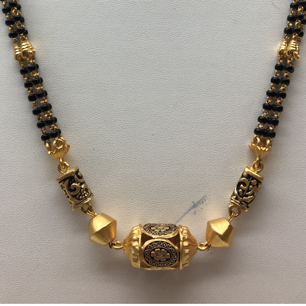 22kt antique design mangalsutra dokiya - Image 2