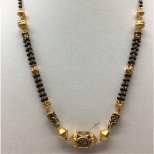 22kt antique design mangalsutra dokiya