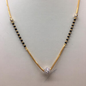 22ct gold cz mangalsutra