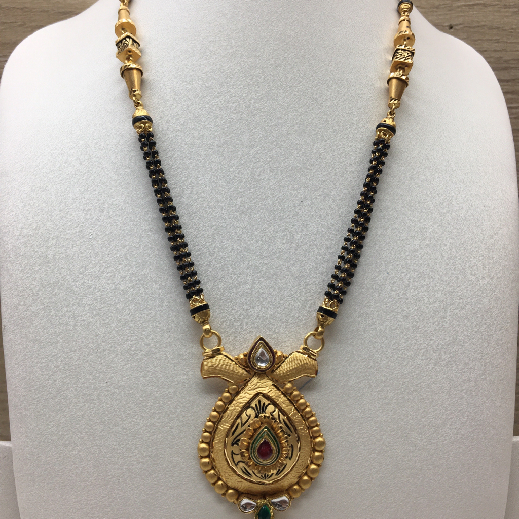 916 gold antique mangalsutra