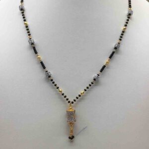 22ct cz mangalsutra dokia