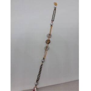 916 Gold CZ Mangalsutra Bracelet IO-B003