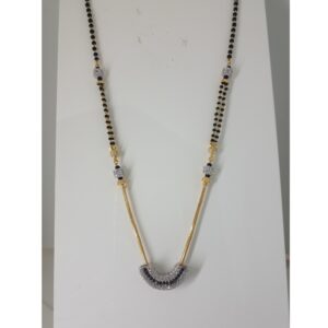 22KT Gold CZ Stylish Mangalsutra IO-028