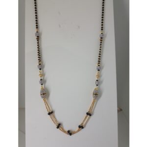 22KT Gold Fancy Double Line Mangalsutra IO-027