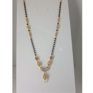 916 Gold Fancy Single Line Mangalsutra IO-023