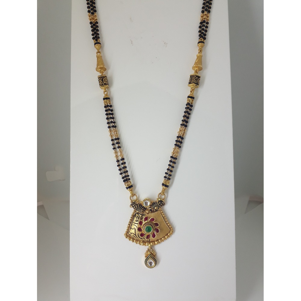 916 Gold Attractive Jadtar Mangalsutra IO-A020