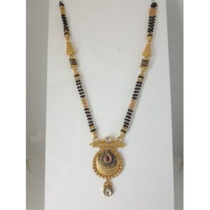 916 Gold Antique Jadtar Mangalsutra IO-A019