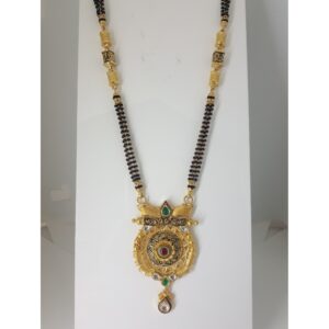 916 Gold Antique Long Mangalsutra IO-A016