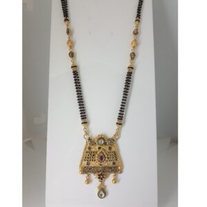 916 Gold Antique Long Mangalsutra IO-A013