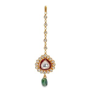925 silver elegantly moissanite stone tika