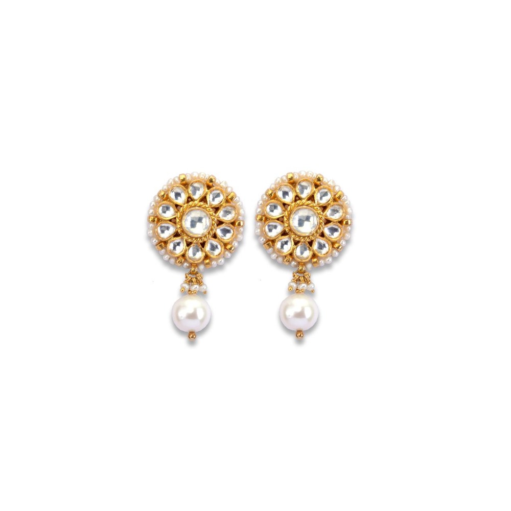 925 silver cultured pearls & khakho moti pendant set