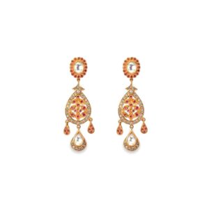 925 silver swarovski diamond earring with ruby stone