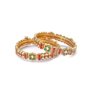 925 silver designer khakho moti bangle