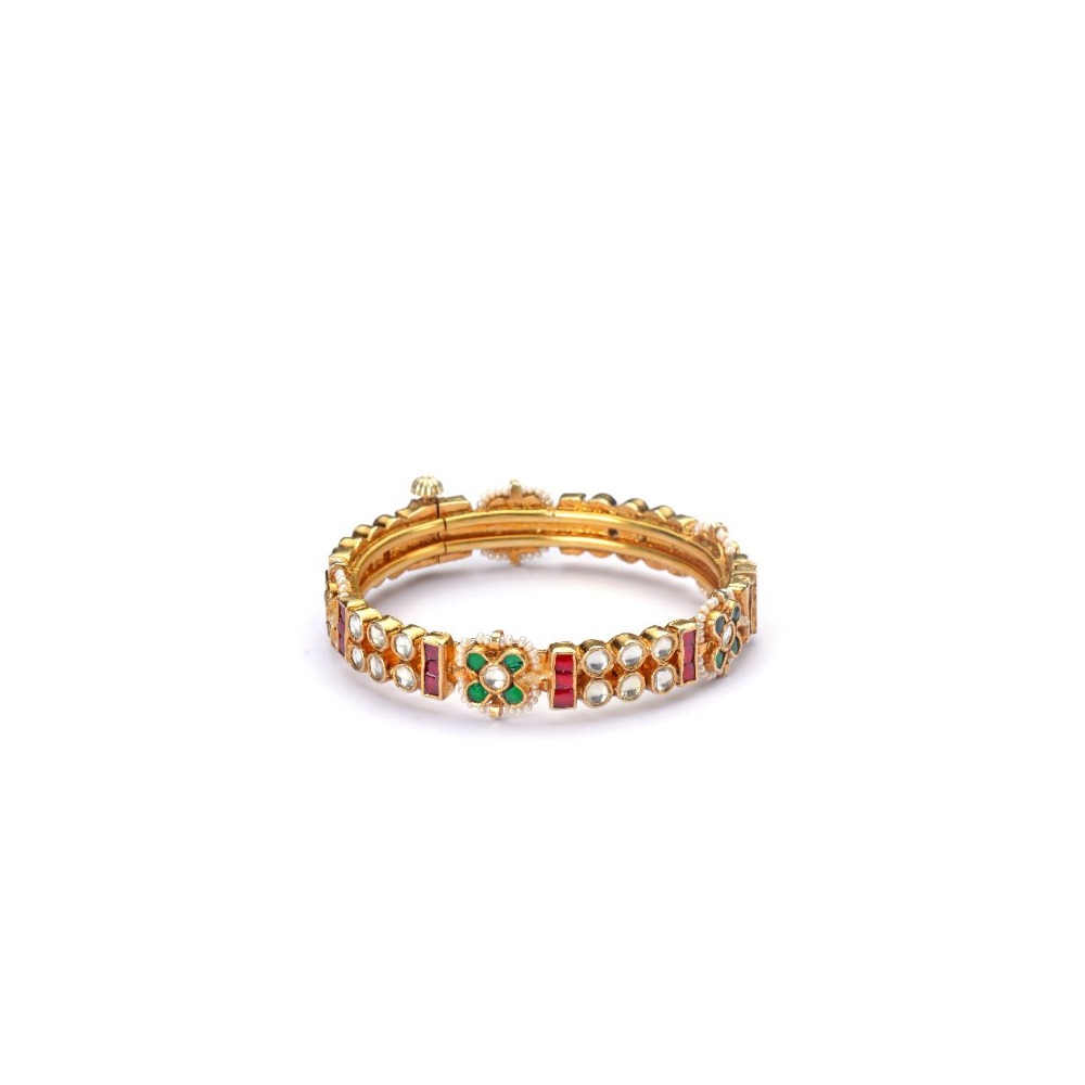 925 silver designer khakho moti bangle - Image 3