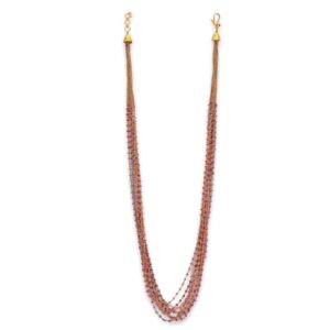925 silver simply garnet mala
