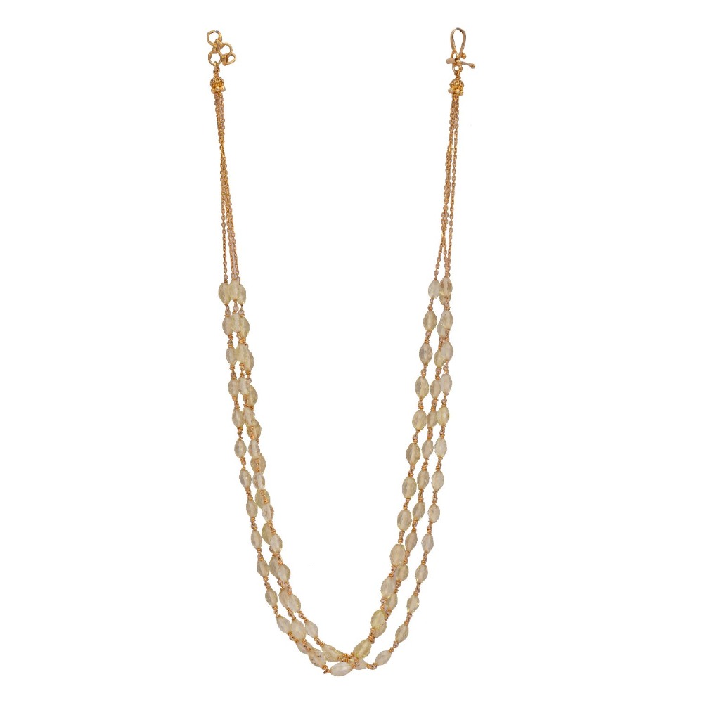 925 silver lemon topaz mala