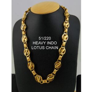 22kt gold heavy indo lotus chain ml-c03