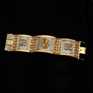 916 Gold Designer Om Design Bracelet Lucky ML-B011