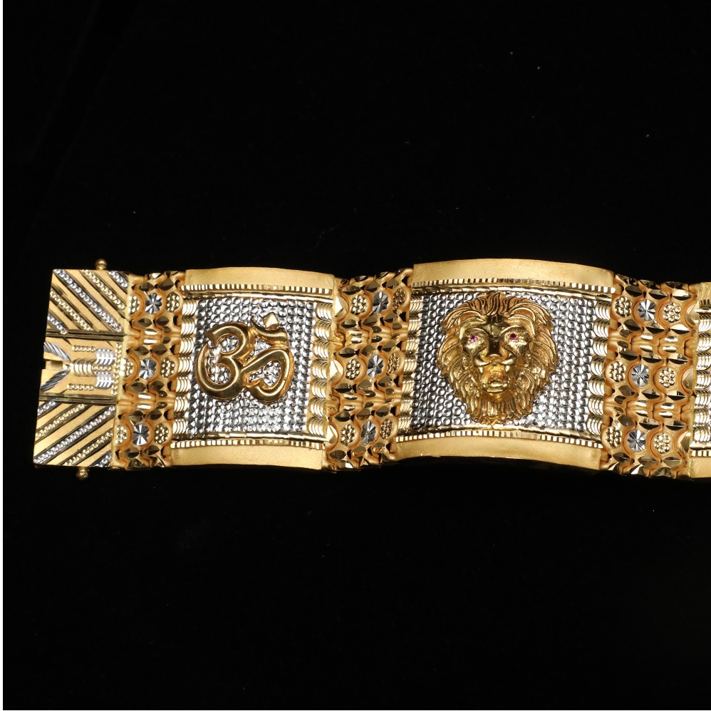 916 Gold Designer Om Design Bracelet Lucky ML-B011