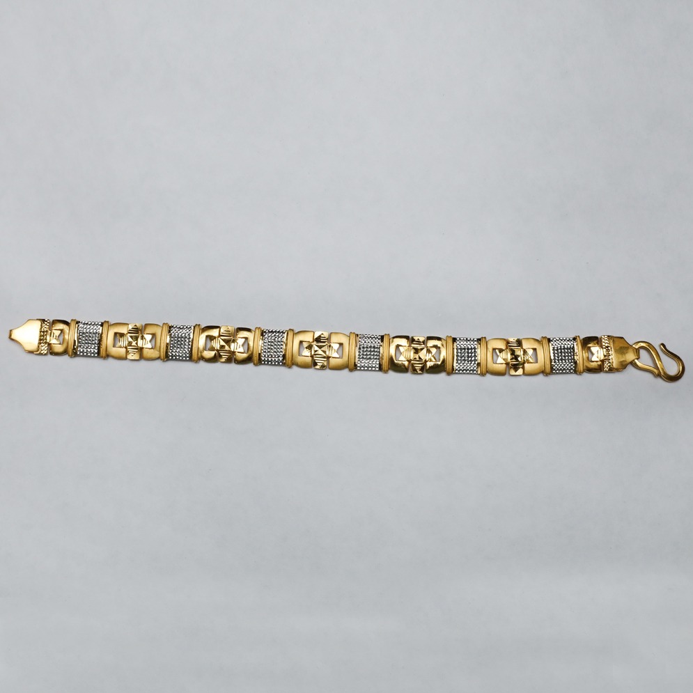 916 Gold Designer Lucky Bracelet ML-B010 - Image 2