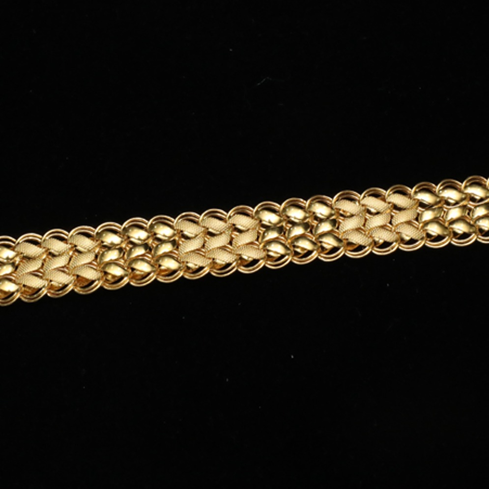 916 Gold Gents Lucky Bracelet ML-B005