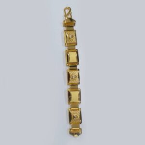 22k gold with lion icon bracelet