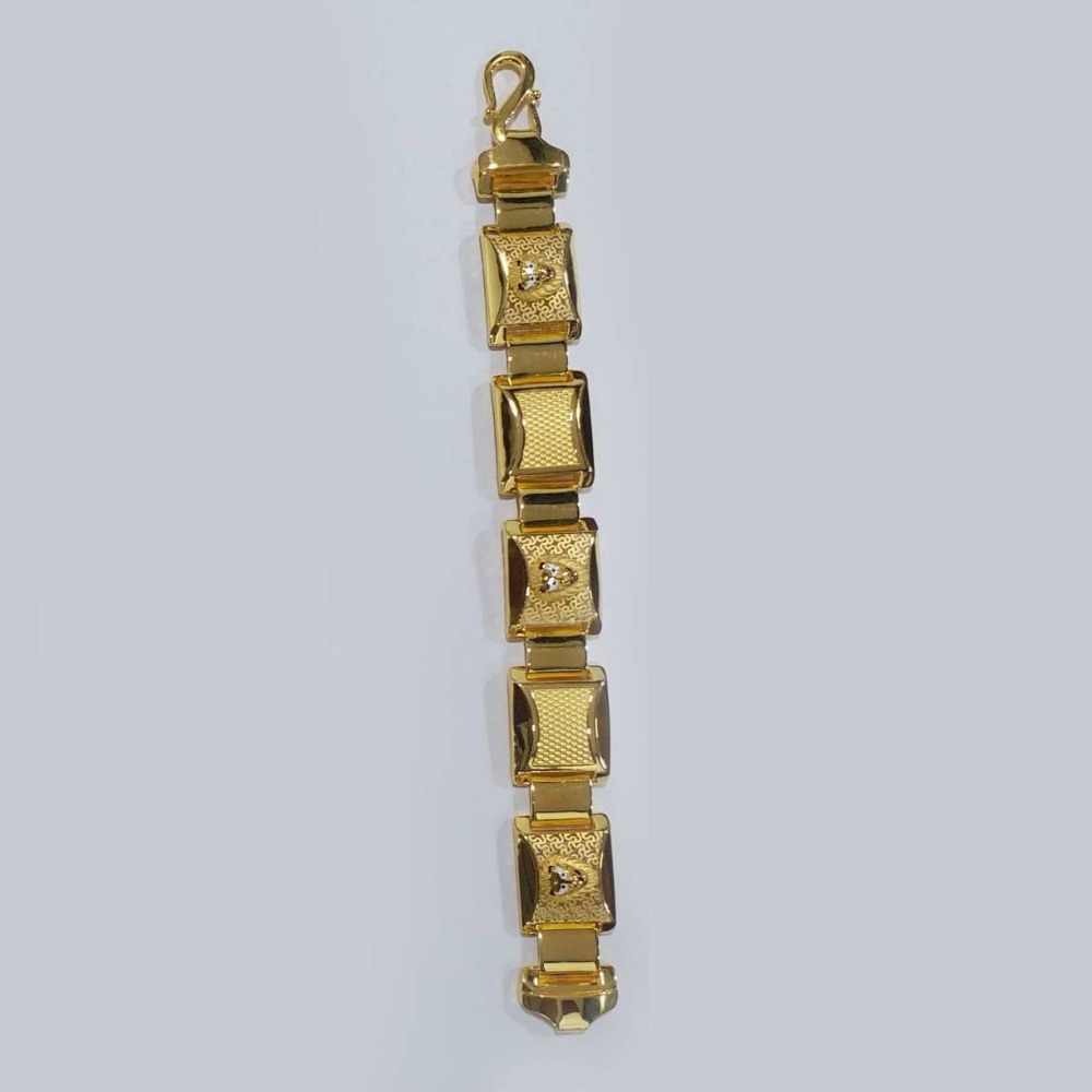 22k gold with lion icon bracelet