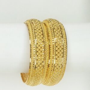 22KT Gold Hallmarked Kalkati Bangles