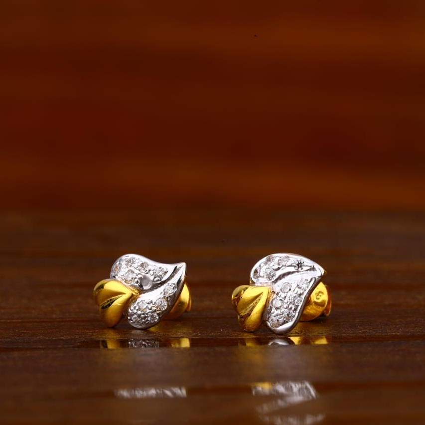 916 Gold Classic Ladies Tops Earrings LTE301