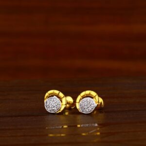 22CT Gold CZ Hallmark Delicate Ladies Tops Earrings LTE300