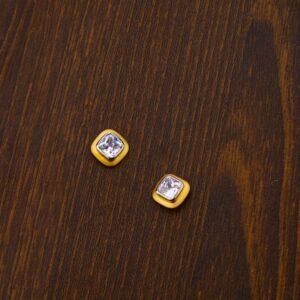 22CT Gold CZ Hallmark Designer Ladies Tops Earrings LTE16